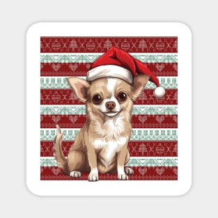 Funny Chihuahua Dog Christmas Ugly Magnet