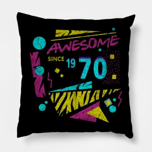 Awesome Since 1970-70’s Birthday Celebration, 41st Birthday Pillow