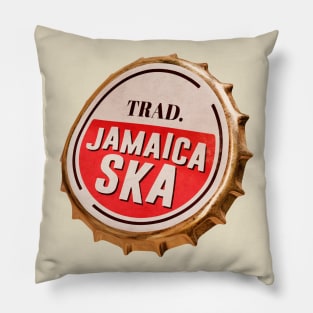 Traditional jamaica ska bottle cap Pillow