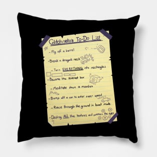 Glitch List Pillow