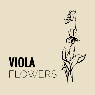 Viola flowers T-Shirt