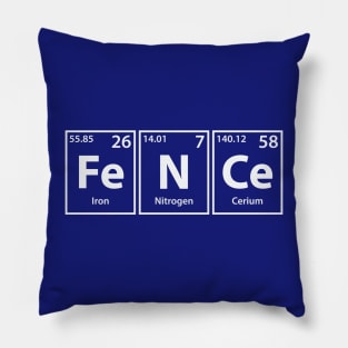 Fence (Fe-N-Ce) Periodic Elements Spelling Pillow