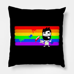 Pocket Gay Painting Pride Pillow