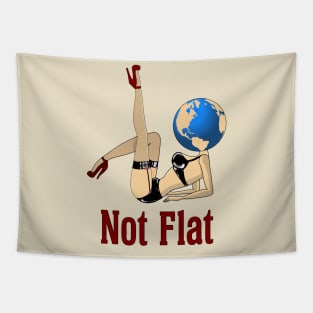 Earth Is Not Flat Tapestry