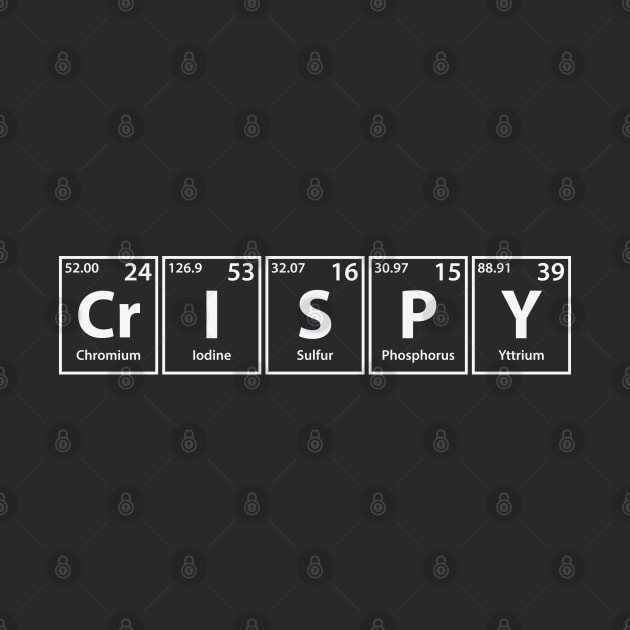 Crispy (Cr-I-S-P-Y) Periodic Elements Spelling by cerebrands