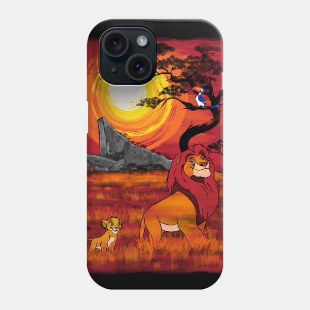Sunset in the Pride Lands Phone Case by DrMonekers