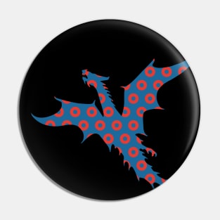 Phish Flying Dragon Donuts Pin