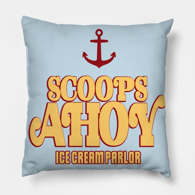 STRANGER THINGS 3: SCOOPS AHOY Pillow by FunGangStore