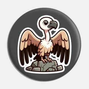 Kawaii Vulture Pin