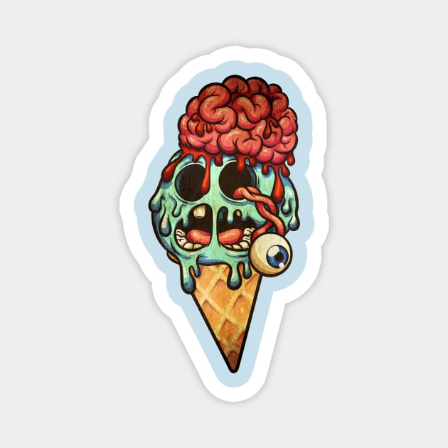 devil ice cream Magnet by kukuvindi