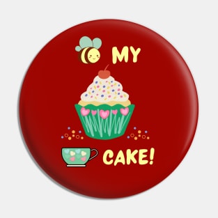 Bee My Cupcake Valentine Love Pin