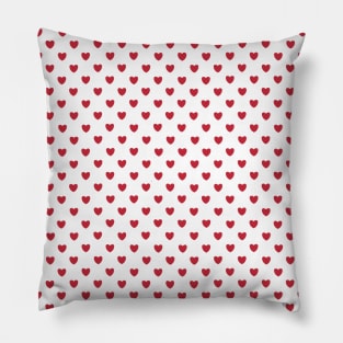 heart pattern aesthetic pinterest coquette dollette nymphette red Pillow