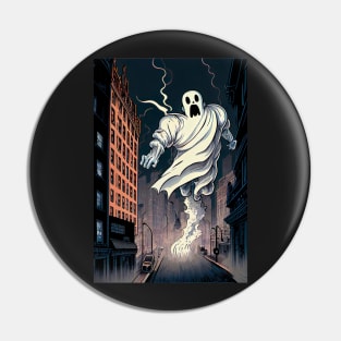 Giant ghost attacking the city Pin