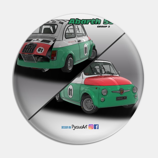 Abarth 595 SS Official Pin by PjesusArt