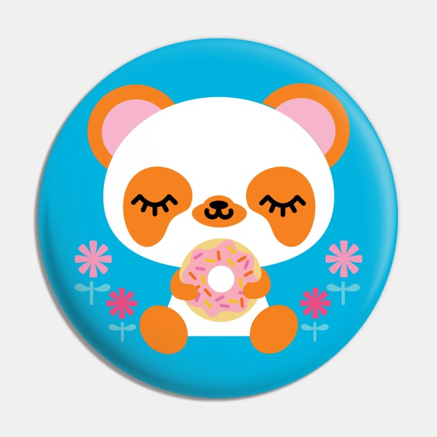 Panda Donut Pin by BoredInc