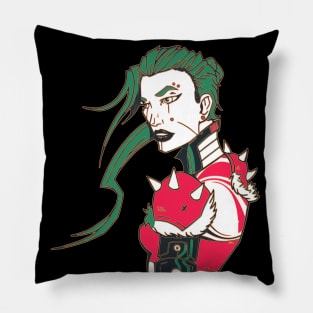 Cyberpunk Doodle 4 Pillow