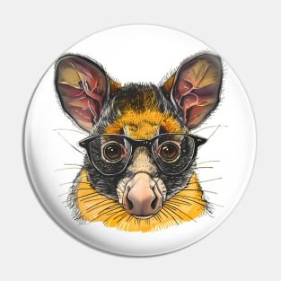 Brainy Marsupial: Scholarly & Spunky Pin