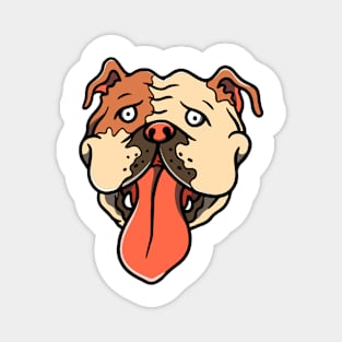 Hand drawn Cute bulldog illustration Magnet