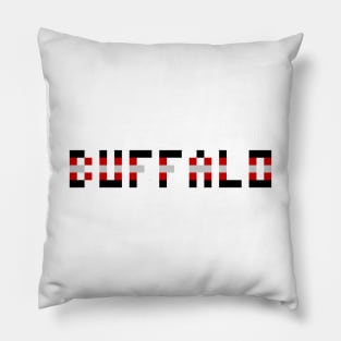 Pixel Hockey City Buffalo 2006 Retro Pillow