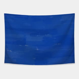 Royal Blue Brushstroke Tapestry