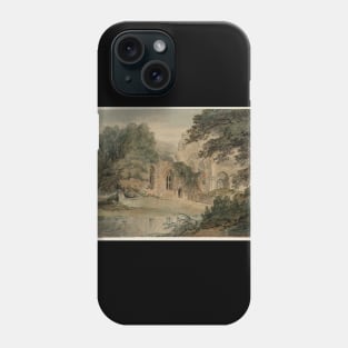 A Ruined Abbey by a Pond, 1795-97 Phone Case