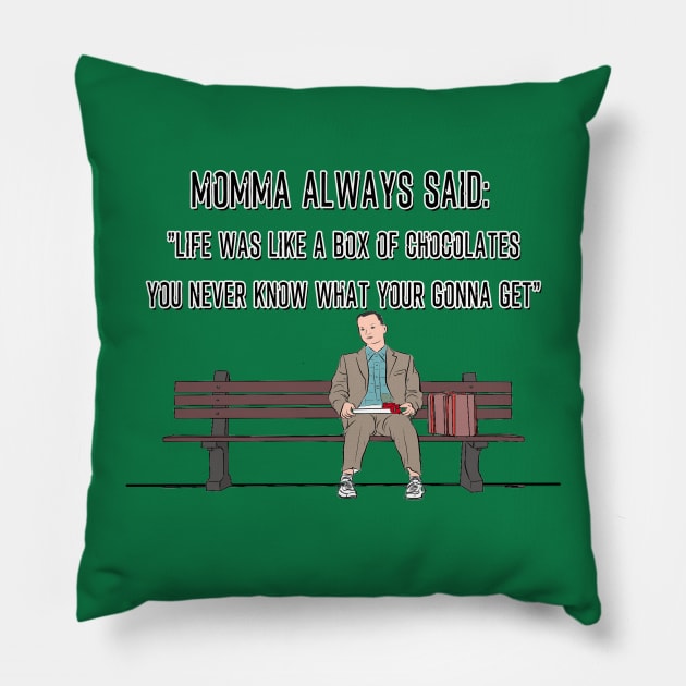 Momma's advice Pillow by Cult Classic Clothing 