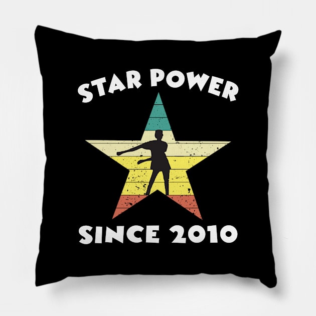 Ten Year Old Birthday 2010 Star Power Floss Dance. Pillow by Maxx Exchange