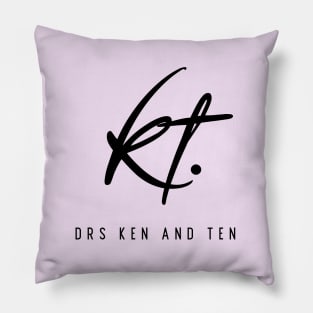 Drs. KT. (black letters) Pillow