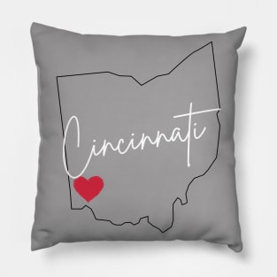 I Love Cincinnati Pillow