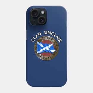 Clan Sinclair Crest & Tartan Knot Phone Case