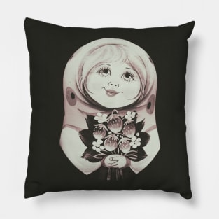 Matrioska doll in vintage style Pillow