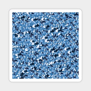 Light Blue Minimal Abstract Mosaic Collage. Magnet