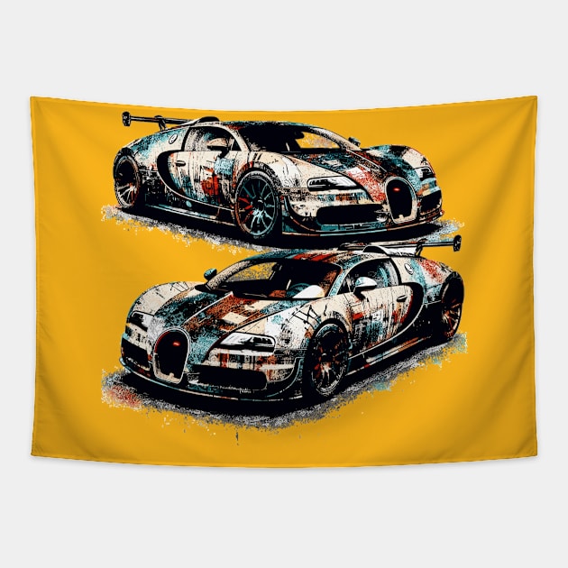 Bugatti Veyron Tapestry by Vehicles-Art