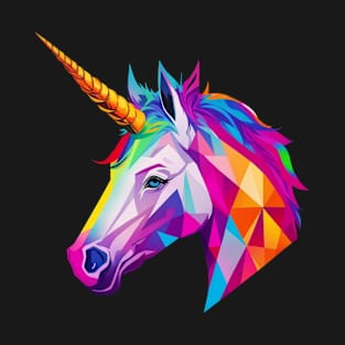 Colorful Unicorn Head T-Shirt