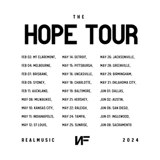 NF Hope 2024 Tour Dates T-Shirt