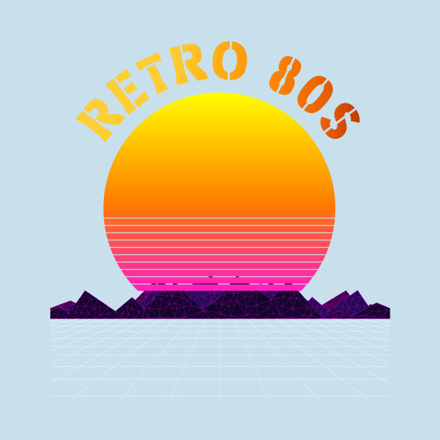 Disover Retro 80s Vintage Sunset - Retro 80s - T-Shirt