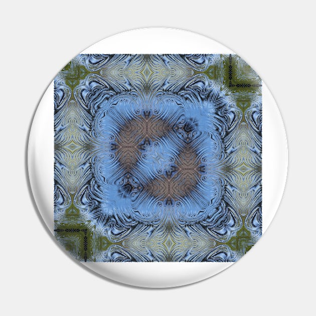 SQUARE DESİGN OF SHADES OF SKY BLUE. A textured floral fantasy pattern and design Pin by mister-john