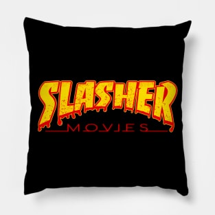 Slasher Movies Logo Pillow