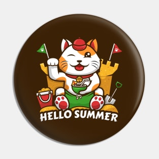 Hello Summer from Lucky Cat Pin