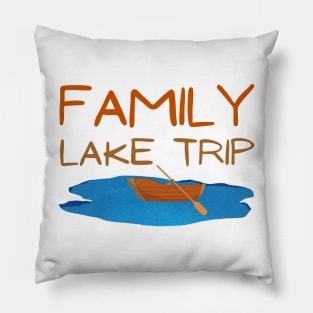 Lake Family Vacation Pillow