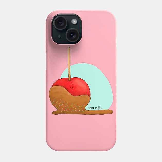 Happy Happy Caramel Apple Phone Case by Snacks At 3