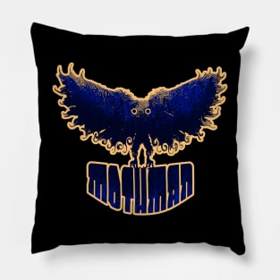 Mothman West Virginia Wing Humanoid Moth Retro Vintage Pillow