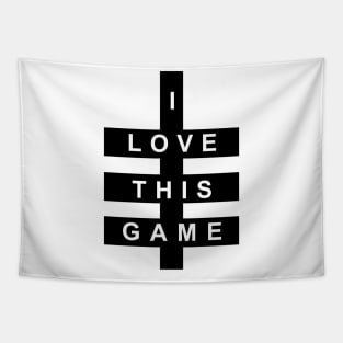 I Love Game (black) Tapestry