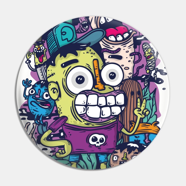 doodle party Pin by manuvila