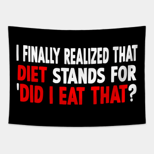 Diet slogan Tapestry