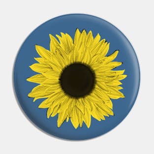 Sunflower head Pin