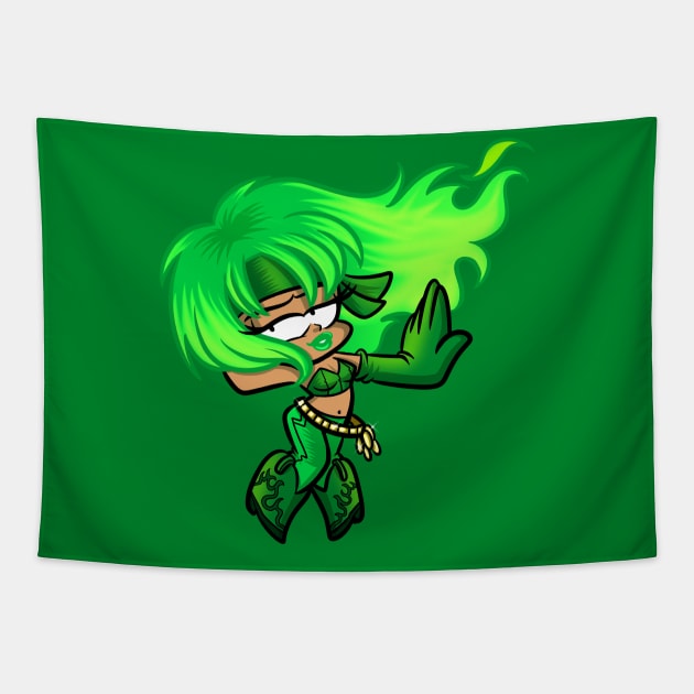 DCUtie Fire Tapestry by BeefcakeBoss