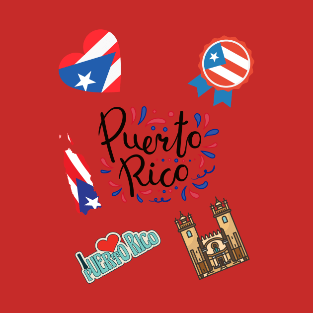 I love peurto Rico _peurto Rico flag by Grun illustration 