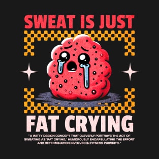 Funny Gym, Sweat  is Just Fat Crying T-Shirt