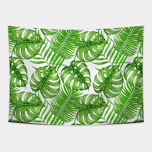 Tropical leaves Tapestry